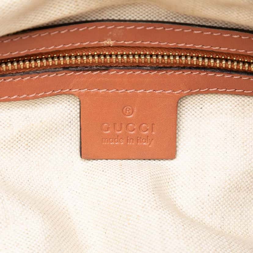 Gucci GG Canvas Heart Bit Satchel Brown Canvas Good condition - Box View