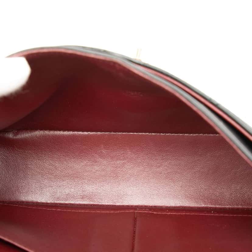 Chanel Small Classic Lambskin Double Flap Black Leather Good condition - Model View