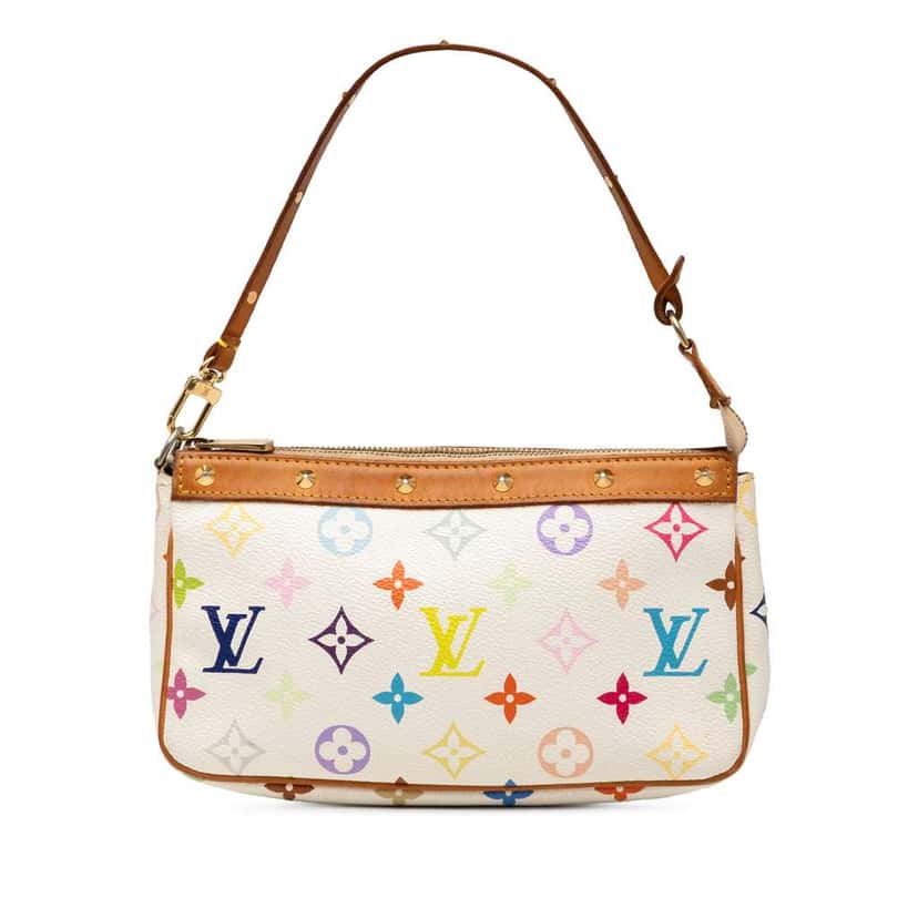 Louis Vuitton Monogram Multicolore Pochette Accessoires White Good condition - Front View