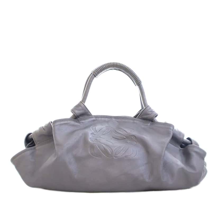 Loewe Calfskin Aire Grey Leather Good condition - Front View