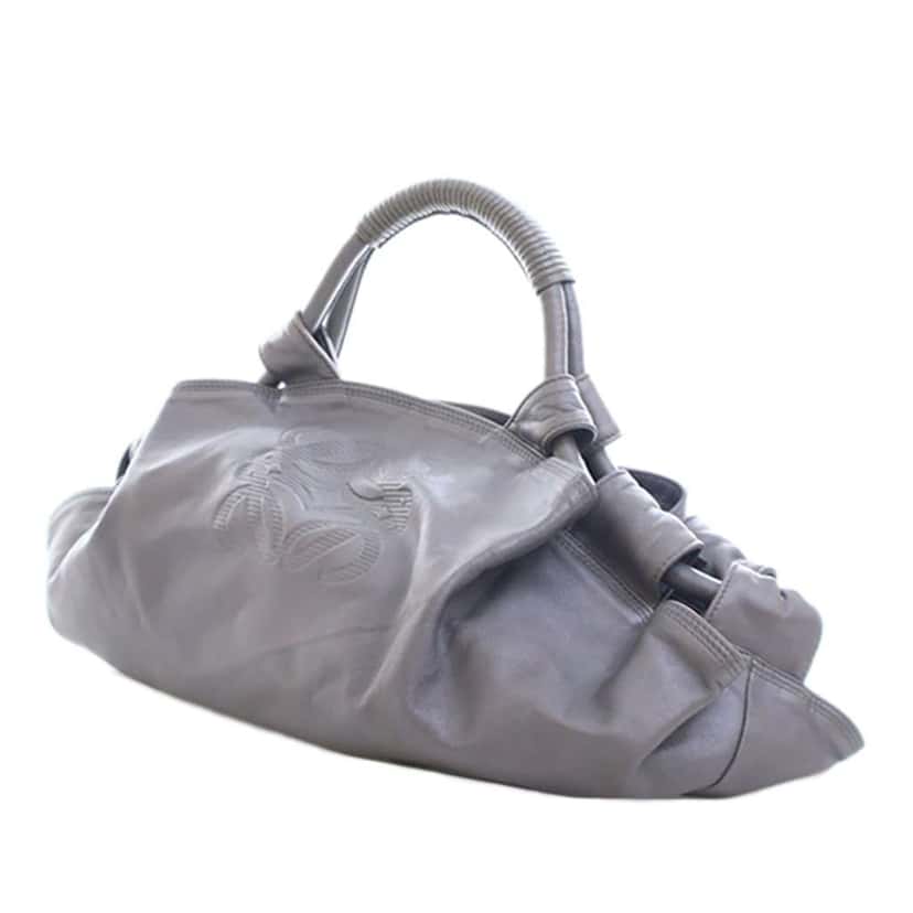Loewe Calfskin Aire Grey Leather Good condition - Back View