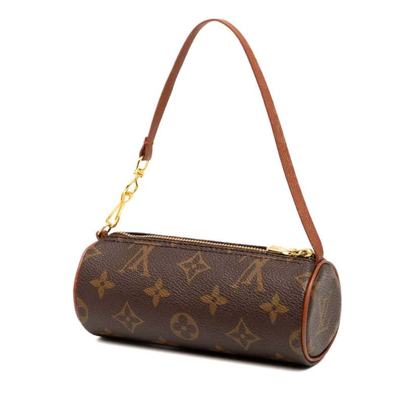 Louis Vuitton Monogram Papillon Pochette Brown Good condition - Back View