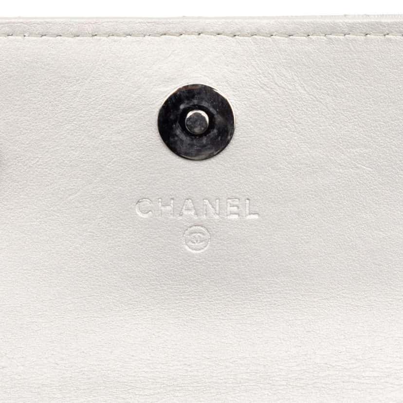 Chanel Metallic Lambskin Crystal Star Chain Belt Bag Silver Leather Good condition - Box View