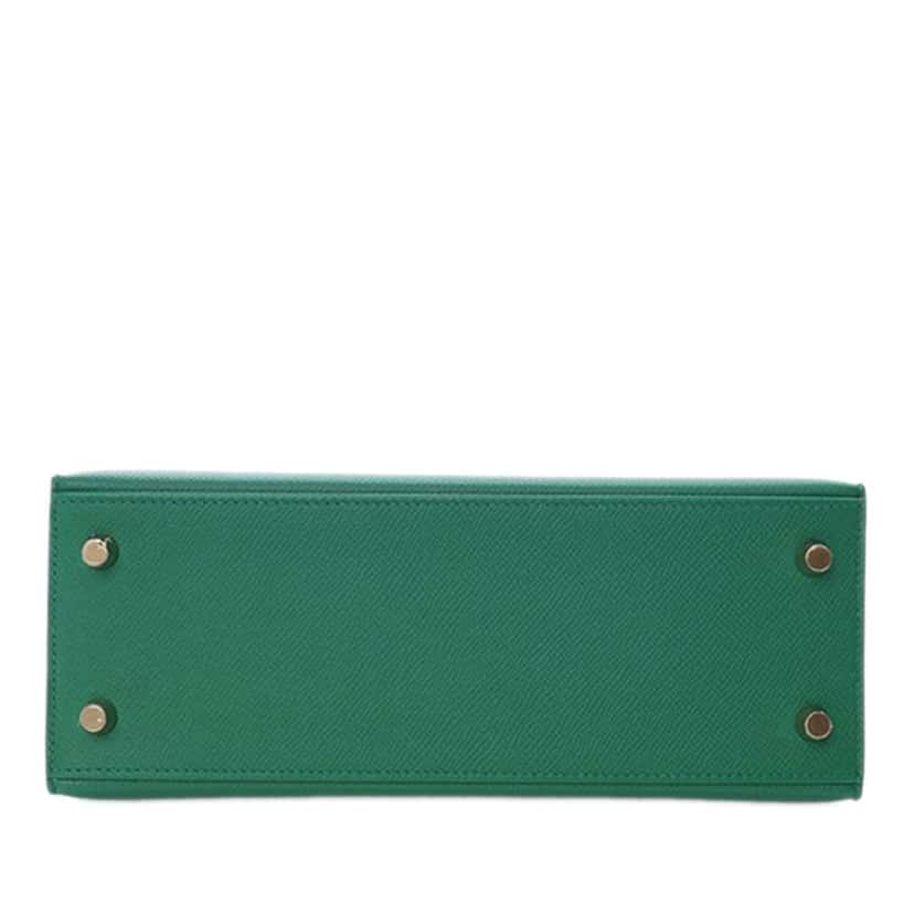 Hermès Epsom Kelly II Sellier 25 Green Leather Good condition - Box View