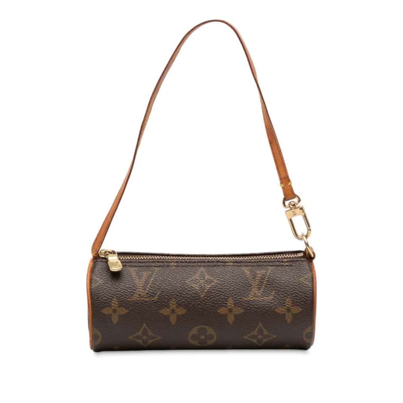 Louis Vuitton Monogram Papillon Pochette Brown Good condition - Front View