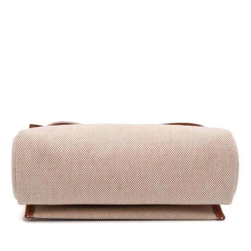 Hermès Military Toile and Vache Hunter Herbag Zip 20 Brown Canvas Good condition - Inside View