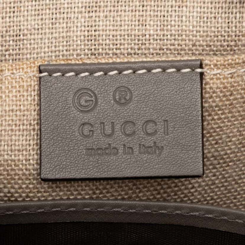 Gucci Microguccissima Bree Crossbody Grey Leather Good condition - Box View