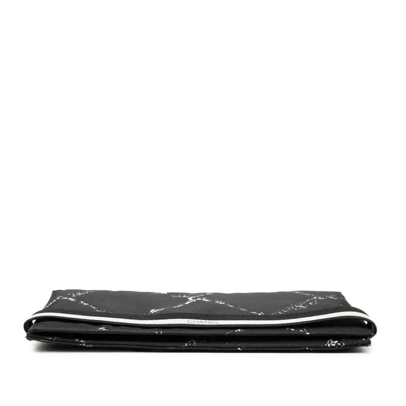 Chanel Old Travel Line Nylon Bifold Long Wallet Black Very good condition - Inside View