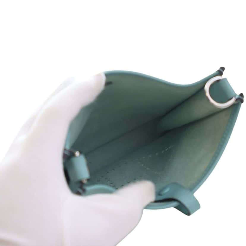 Hermès Epsom Evelyne TPM Blue Leather Good condition - Model View