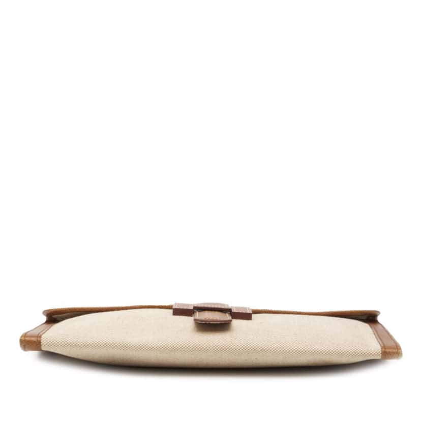 Hermès Toile Jige 29 Brown Canvas Good condition - Inside View