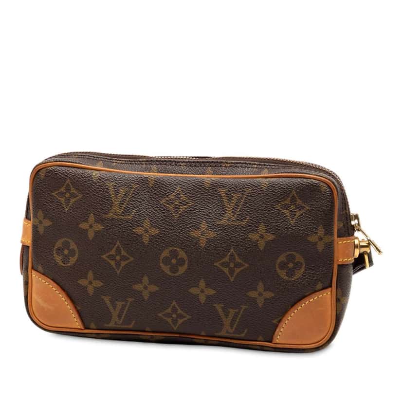 Louis Vuitton Monogram Marly Dragonne PM Brown Good condition - Back View
