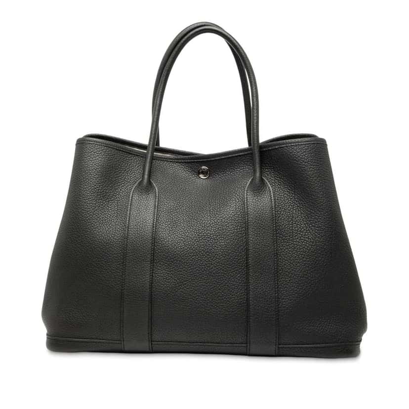 Hermès Negonda Garden Party 36 Black Leather Very good condition - Front View