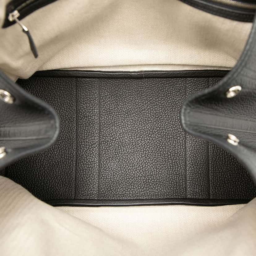 Hermès Negonda Garden Party 36 Black Leather Very good condition - Model View