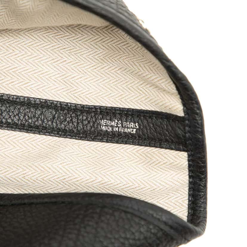 Hermès Negonda Garden Party 36 Black Leather Very good condition - Box View