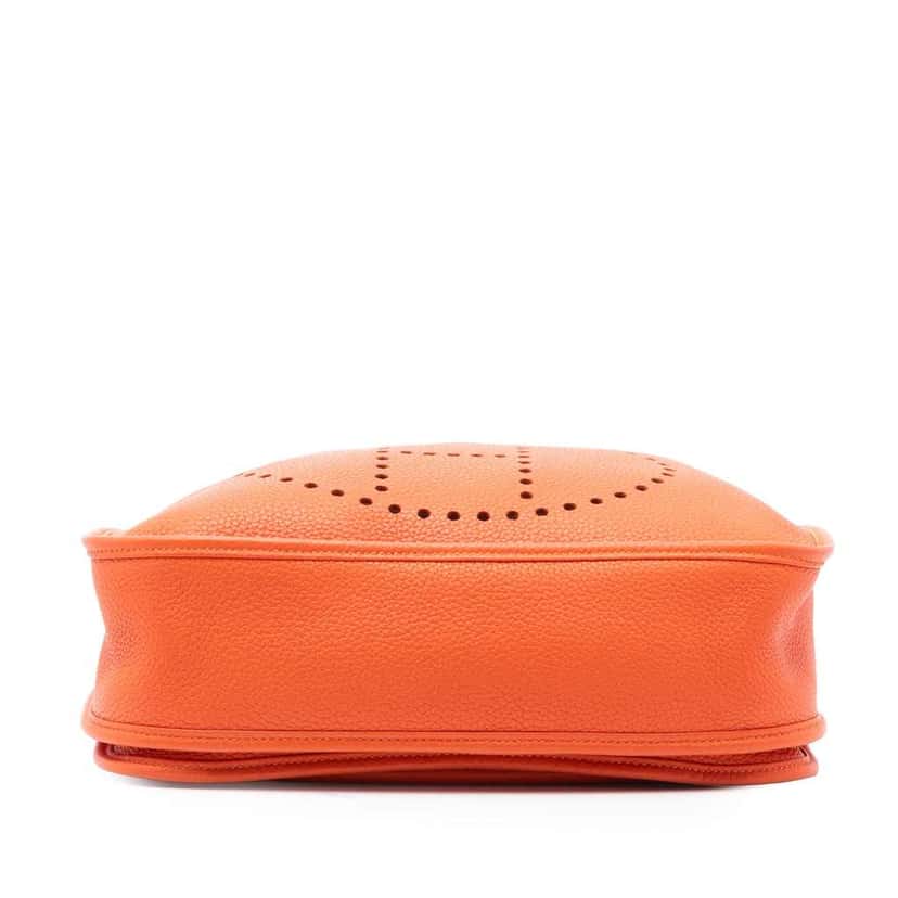 Hermès Clemence Evelyne III GM Orange Leather Good condition - Inside View