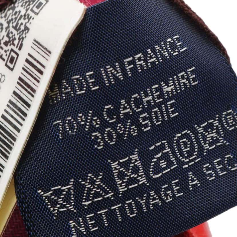 Hermès Voitures En Equilibre Cashmere Silk Shawl 140 Blue Wool Very good condition - Inside View