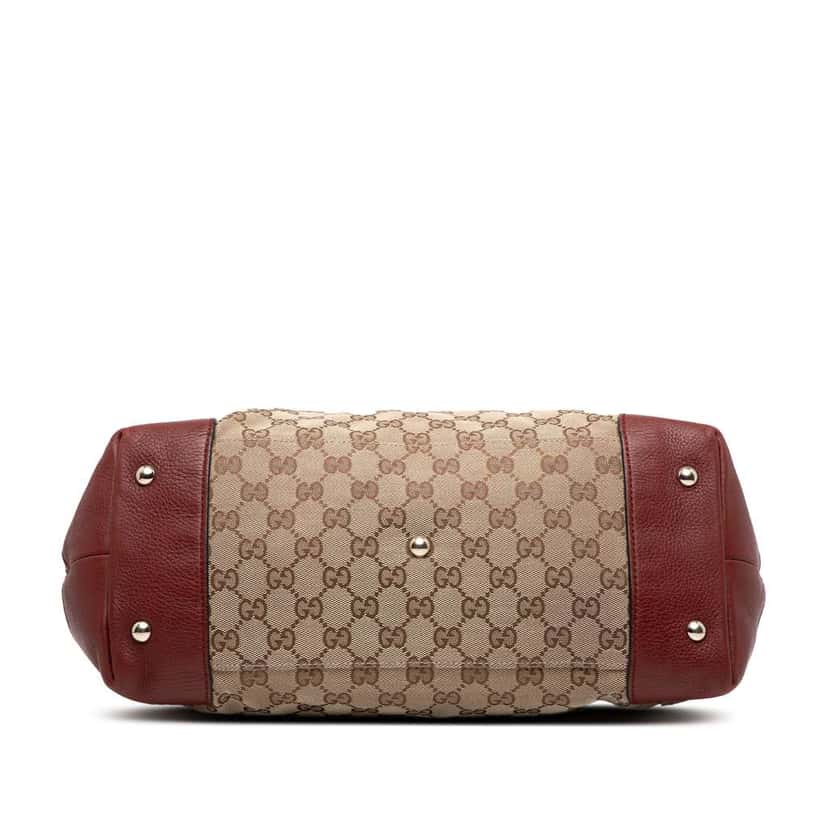 Gucci Medium GG Canvas Web Dressage Tote Brown Canvas Very good condition - Inside View