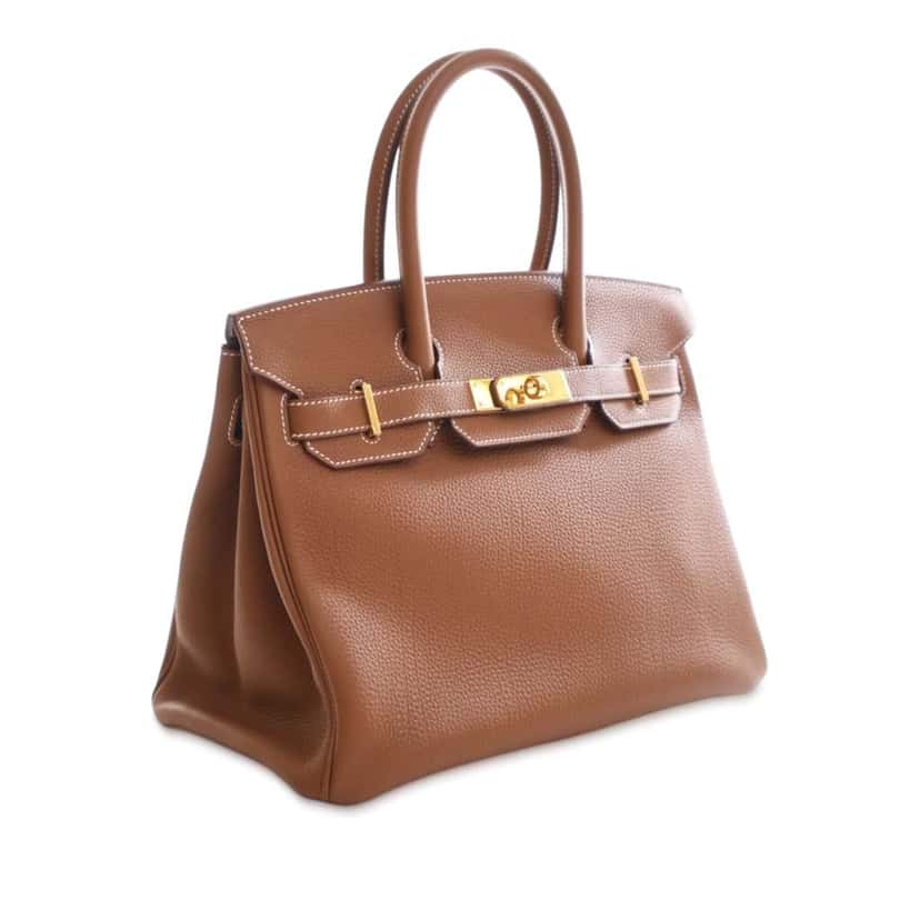Hermès Togo Birkin Retourne 30 Brown Leather Good condition - Back View