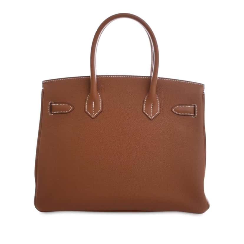 Hermès Togo Birkin Retourne 30 Brown Leather Good condition - Inside View