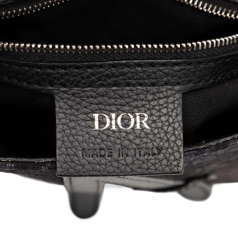 Dior Oblique Canvas Saddle Pouch Crossbody Brown Canvas Very good condition - Box View
