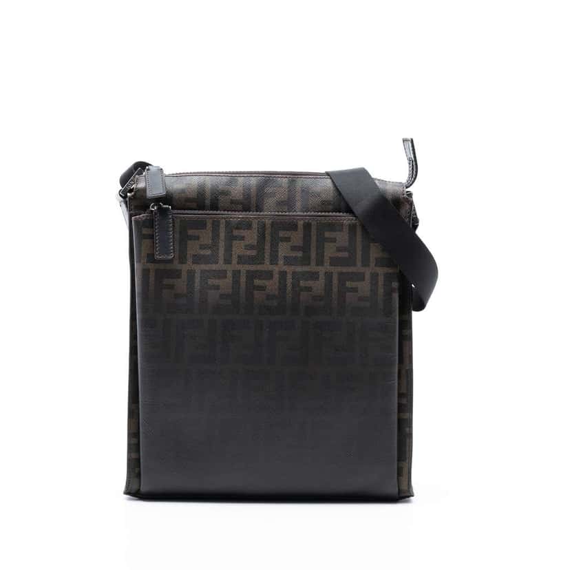 Fendi Zucca Spalmati Ombre Crossbody Brown Canvas Very good condition - Front View