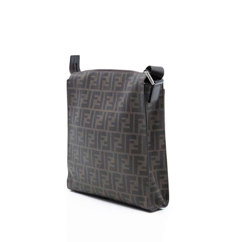 Fendi Zucca Spalmati Ombre Crossbody Brown Canvas Very good condition - Back View