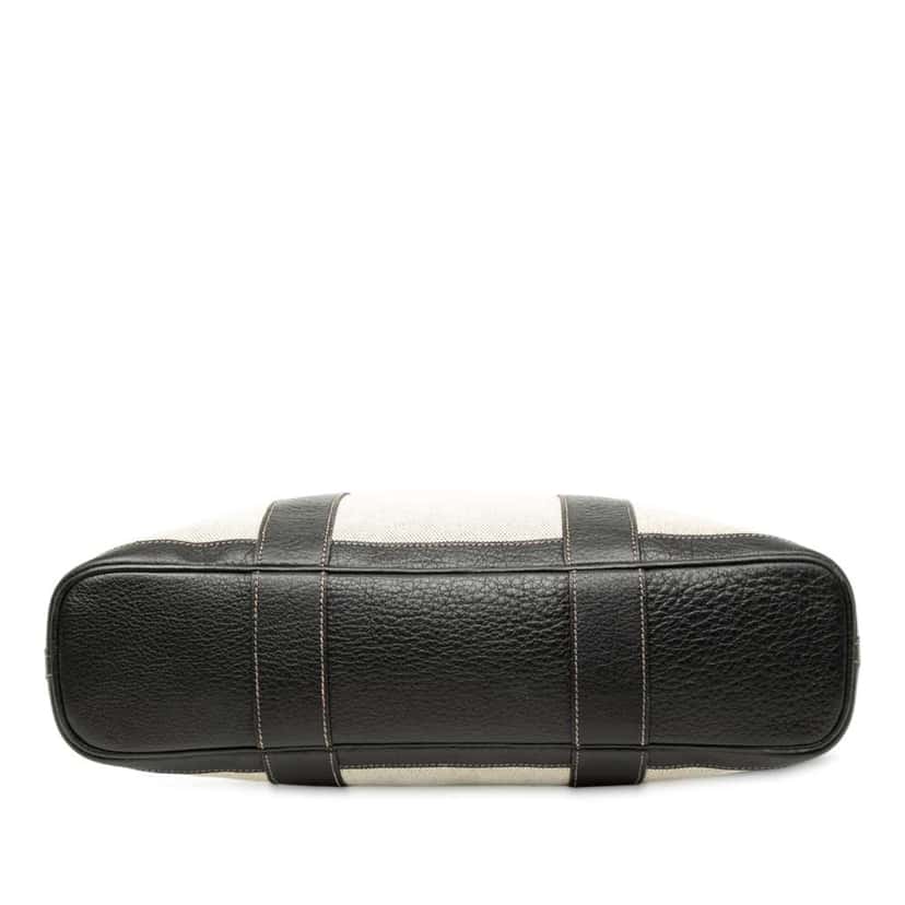 Hermès Toile and Buffalo Leather Garden File 37 Brown Canvas Good condition - Inside View