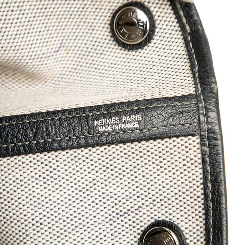 Hermès Toile and Buffalo Leather Garden File 37 Brown Canvas Good condition - Box View