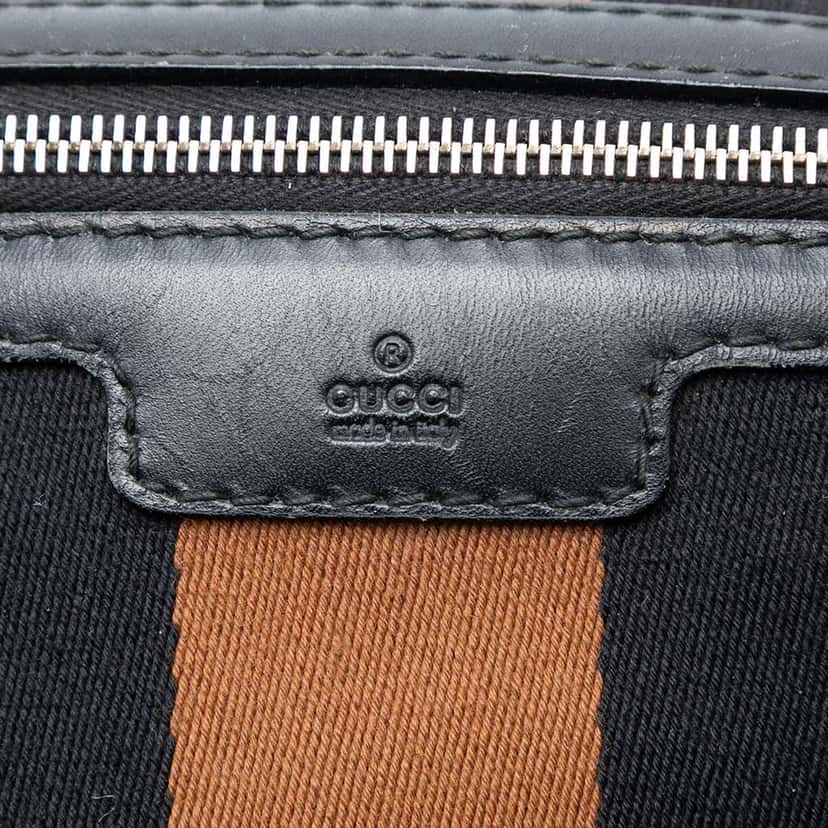 Gucci Medium Diamante Canvas Web Joy Boston Bag Brown Canvas Good condition - Box View