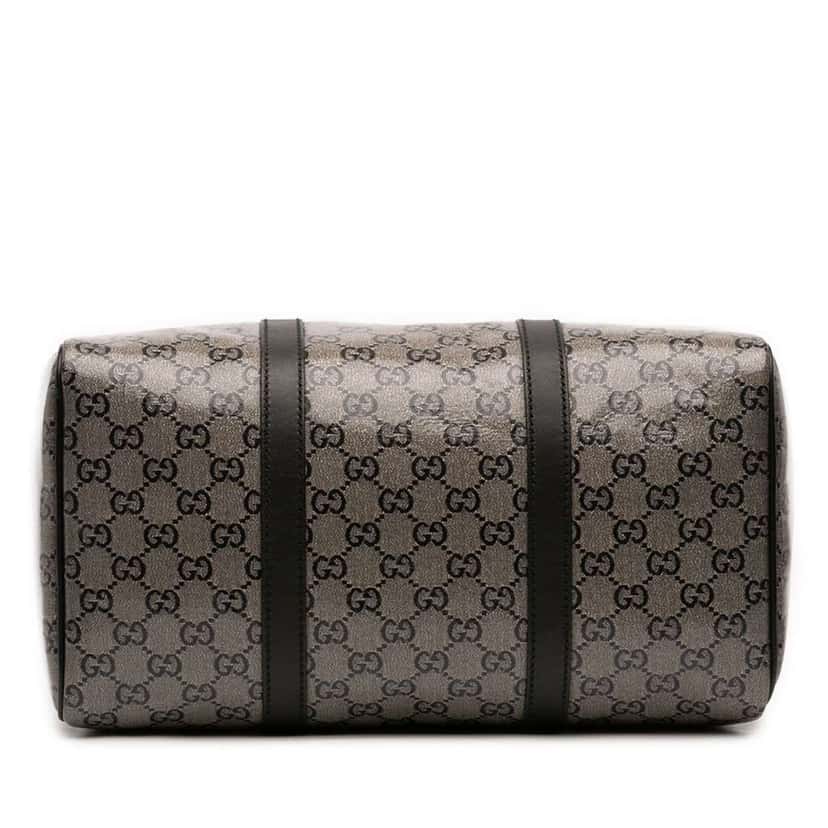 Gucci Medium GG Crystal Joy Boston Grey Canvas Good condition - Inside View