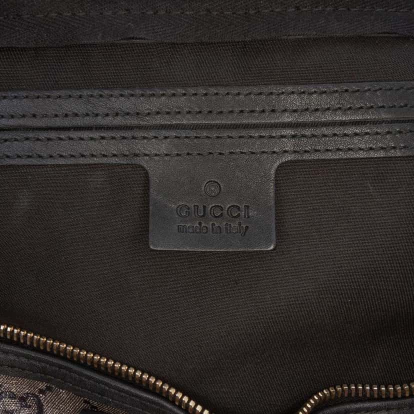Gucci Medium GG Crystal Joy Boston Grey Canvas Good condition - Box View