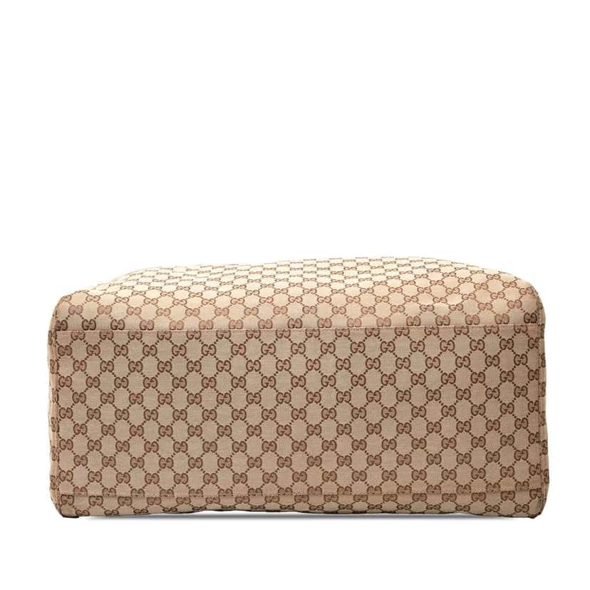 Gucci GG Canvas Web Travel Bag Brown Canvas Very good condition - Inside View