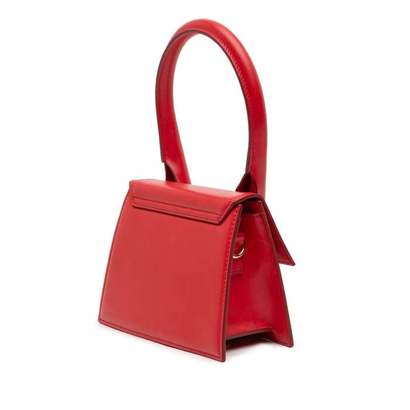 Jacquemus Leather Le Chiquito Moyen Red Leather Good condition - Back View