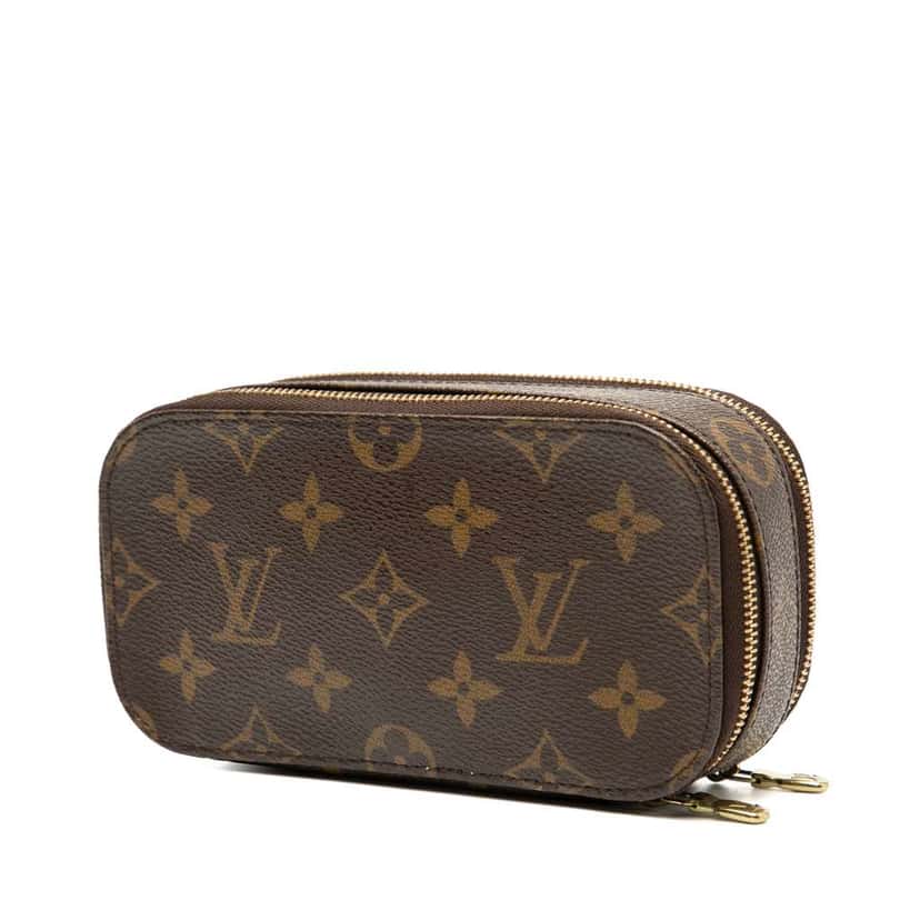 Louis Vuitton Monogram Trousse Blush PM Brown Good condition - Back View