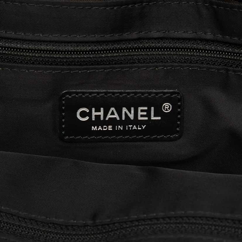 Chanel New Travel Line Nylon Tote Brown Very good condition - Box View