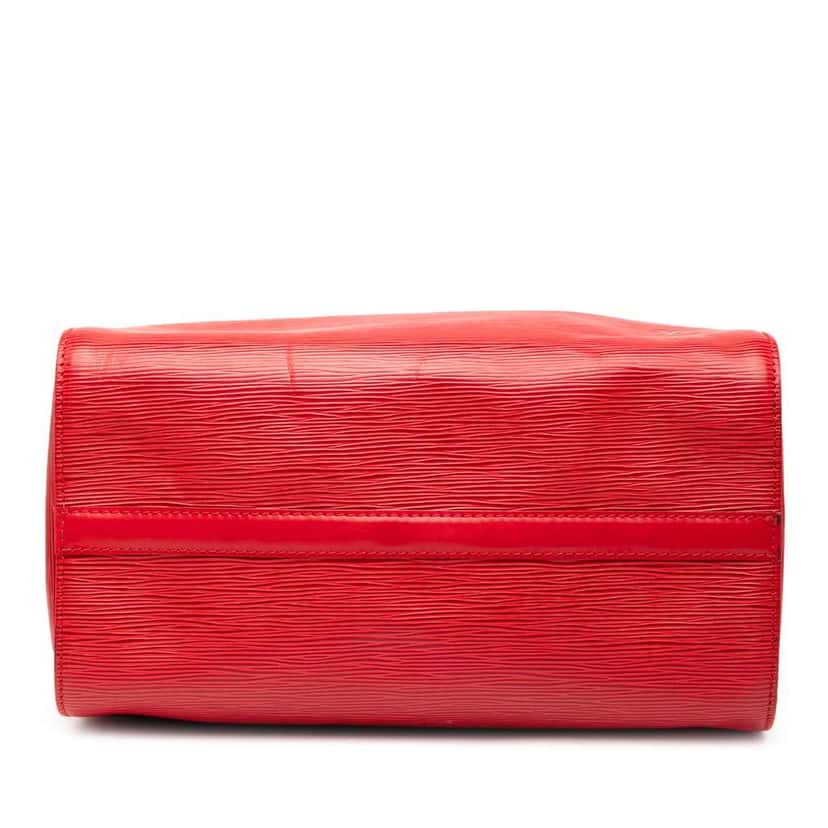 Louis Vuitton Epi Speedy 30 Red Leather Good condition - Inside View