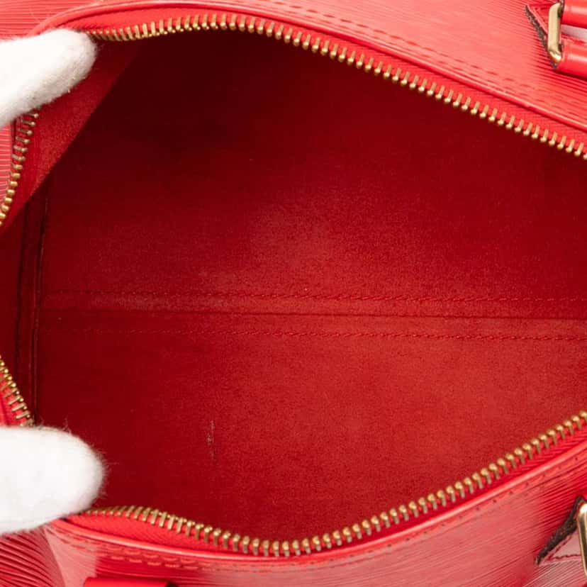 Louis Vuitton Epi Speedy 30 Red Leather Good condition - Model View