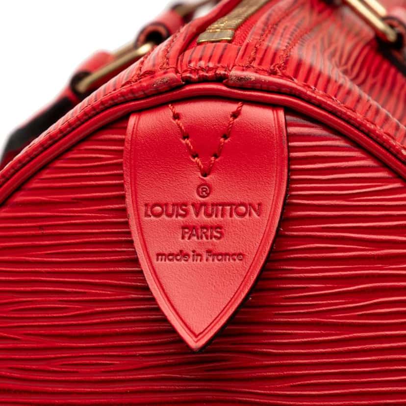 Louis Vuitton Epi Speedy 30 Red Leather Good condition - Box View