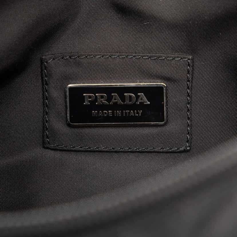 Prada Tessuto Belt Bag Black Good condition - Box View