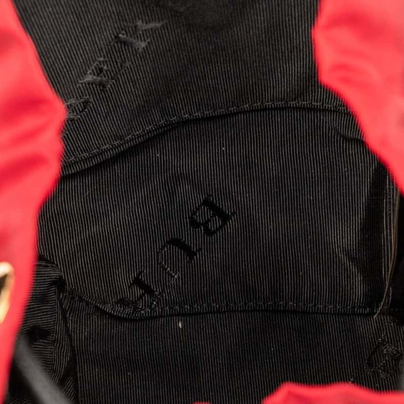 Burberry Medium Nylon Runway Backpack Red Good condition - Model View