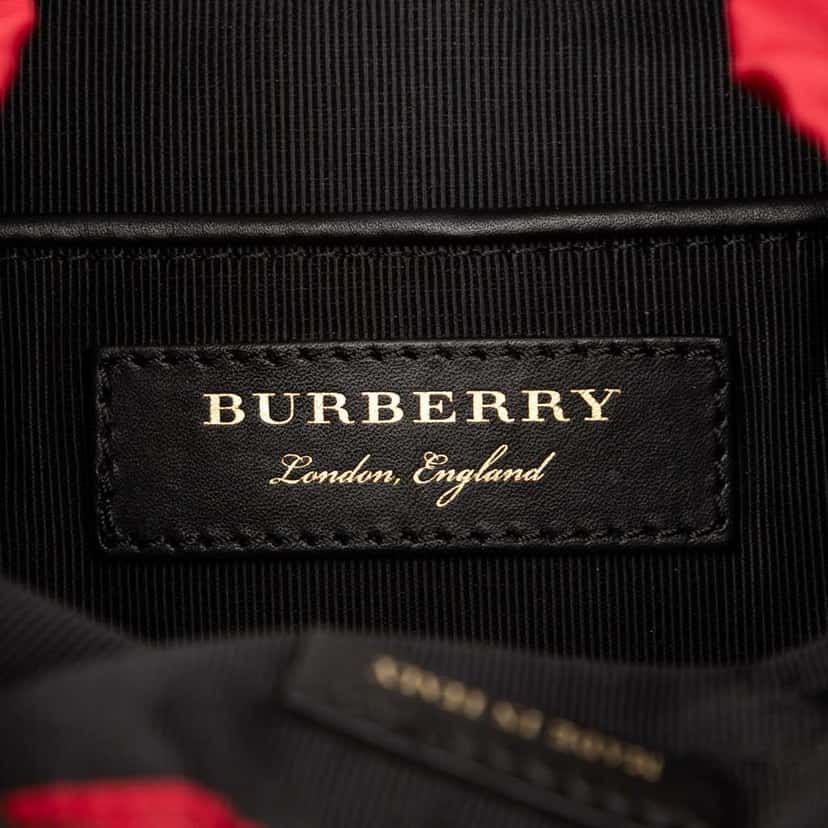 Burberry Medium Nylon Runway Backpack Red Good condition - Box View
