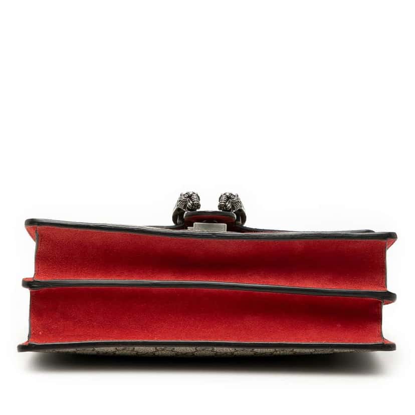 Gucci Medium GG Supreme Dionysus Shoulder Bag Brown Canvas Good condition - Inside View