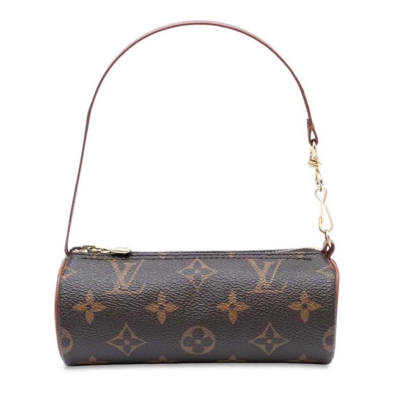 Louis Vuitton Monogram Papillon Pochette Brown Good condition - Front View