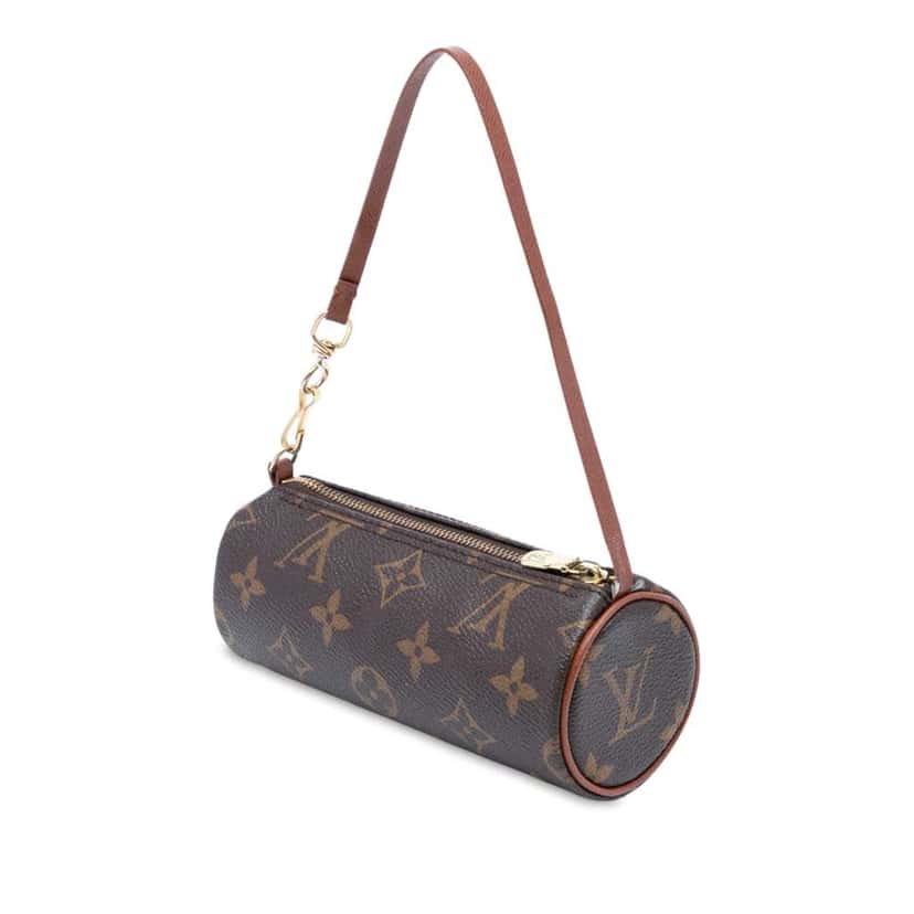 Louis Vuitton Monogram Papillon Pochette Brown Good condition - Back View