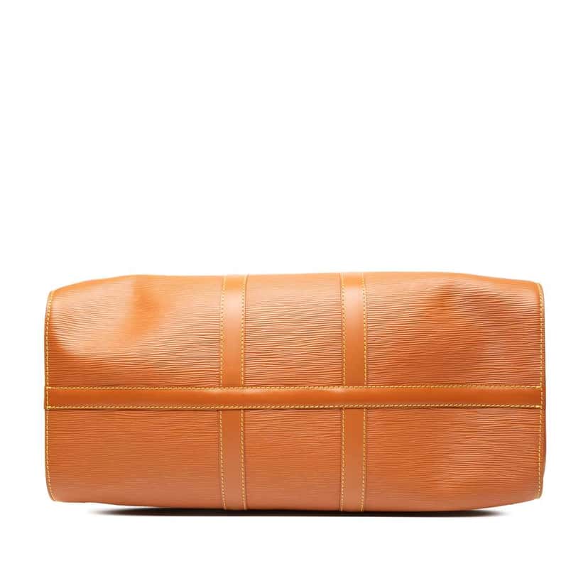 Louis Vuitton Epi Keepall 45 Brown Leather Good condition - Inside View