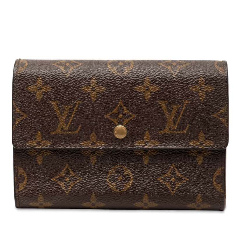 Louis Vuitton Monogram Trifold Wallet Brown Good condition - Front View