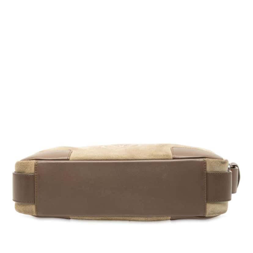 Loewe Suede Anagram Shoulder Bag Brown Leather Good condition - Inside View