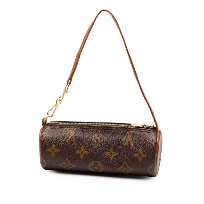Louis Vuitton Monogram Papillon Pochette Brown Good condition - Back View