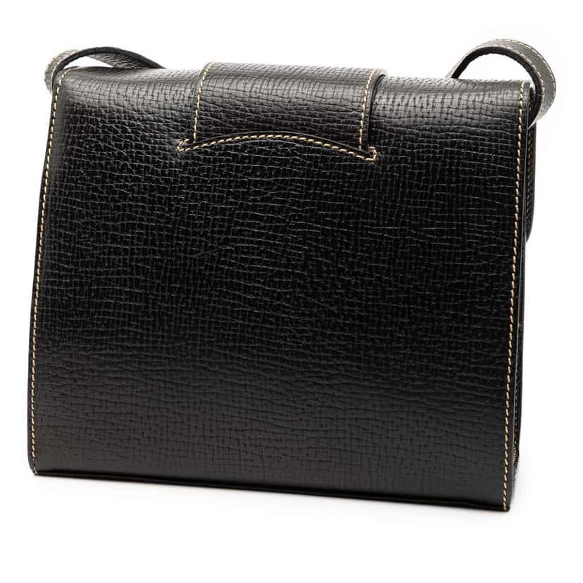 Loewe Leather Toggle Flap Crossbody Black Leather Good condition - Back View