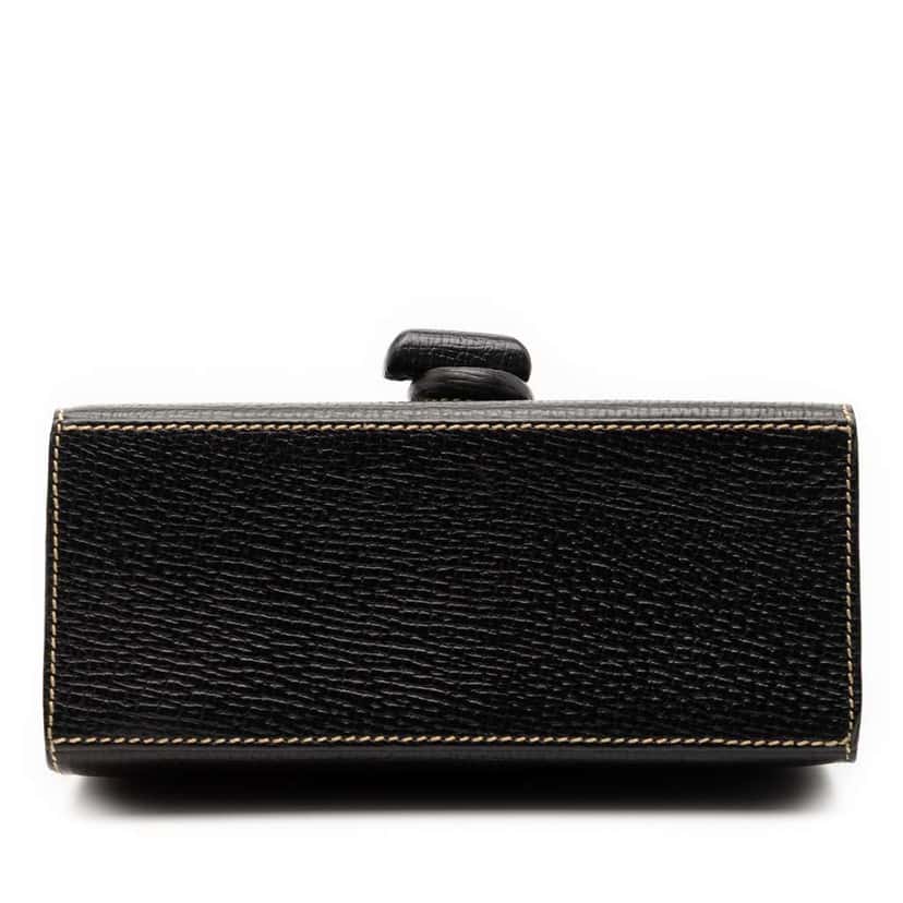 Loewe Leather Toggle Flap Crossbody Black Leather Good condition - Inside View